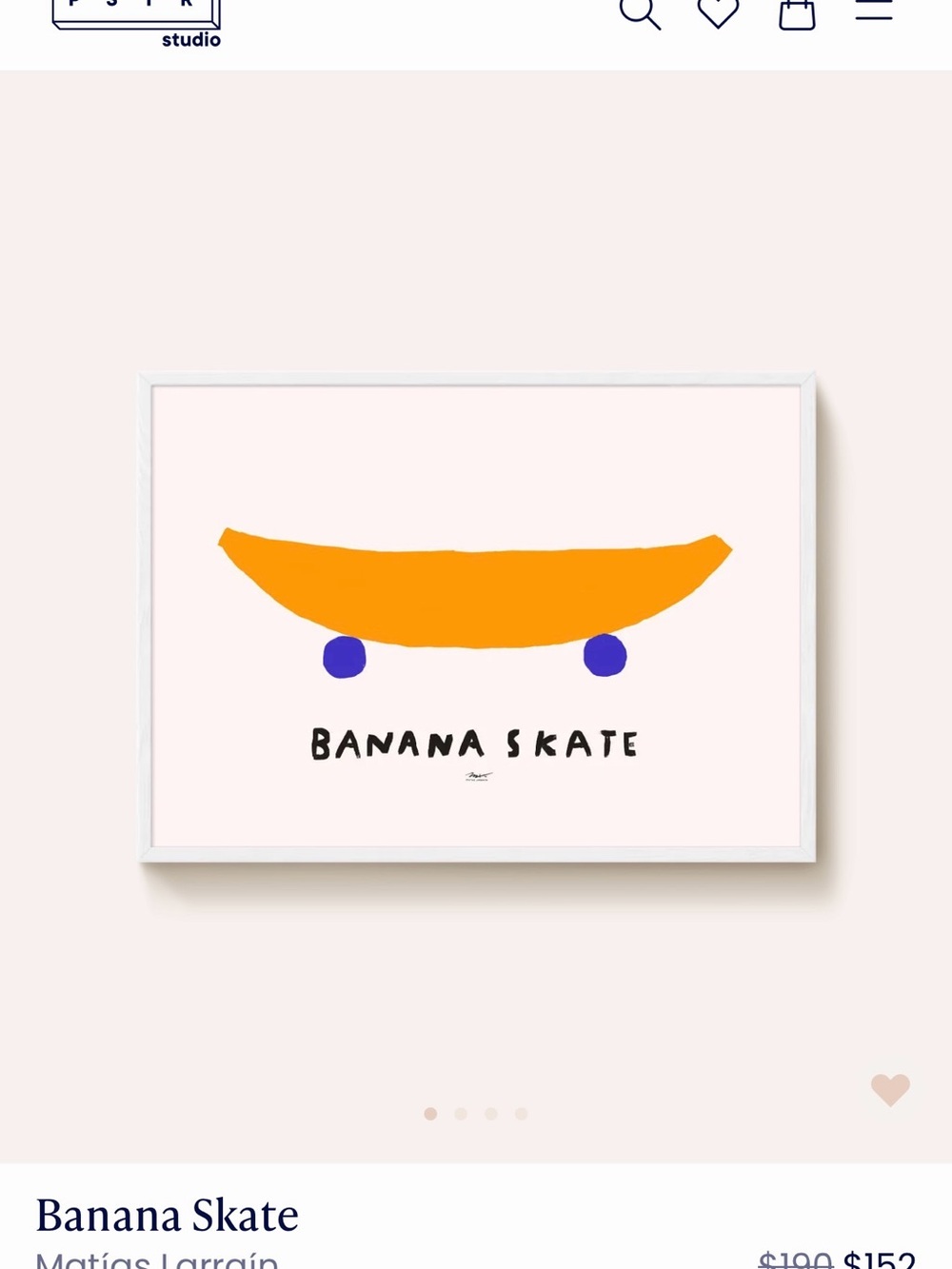 Banana Skate Framed Print